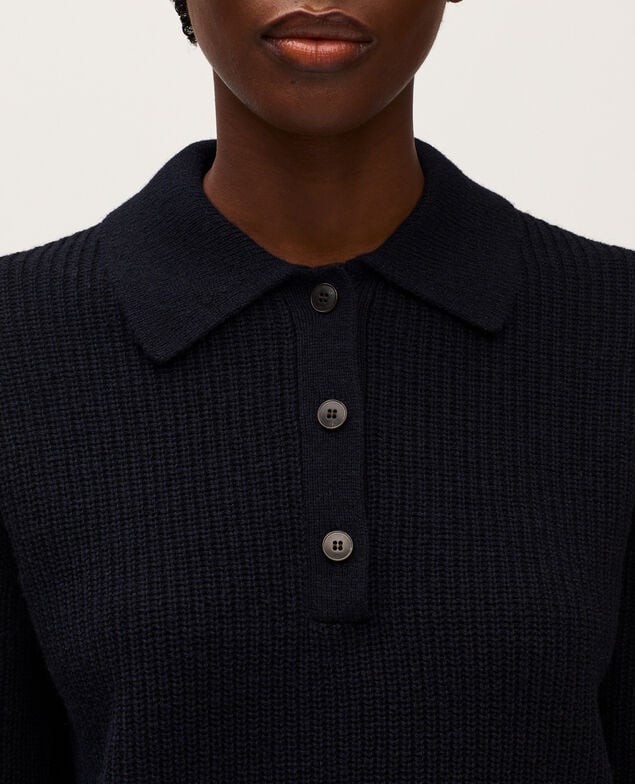 Jersey con cuello polo U690 navy