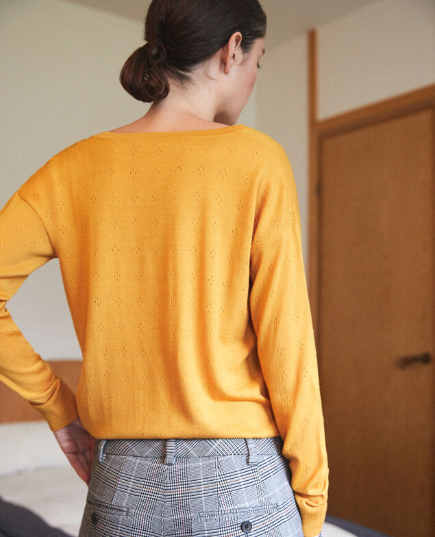 Jersey de lana merino Golden spice