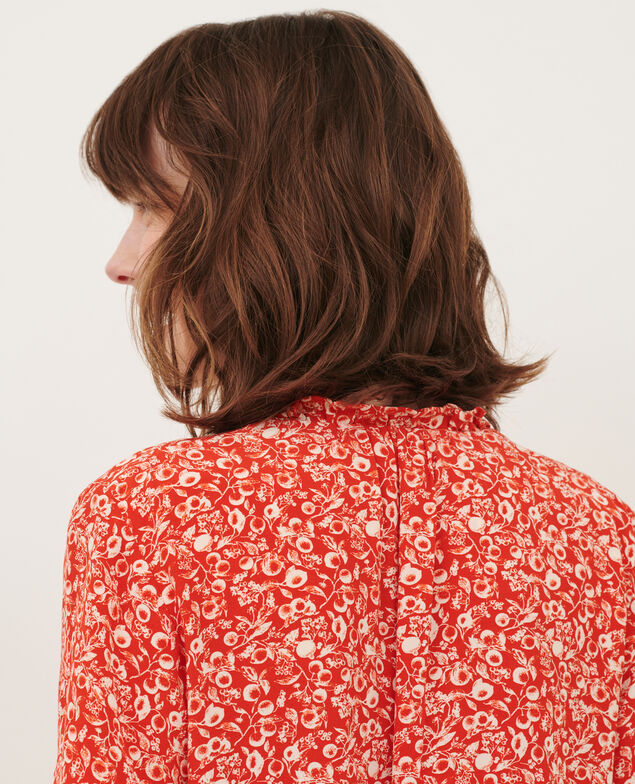 Blusa fluida de manga corta 101 print red