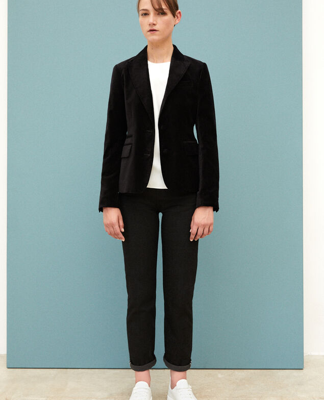 Chaqueta sastre de terciopelo  Negro