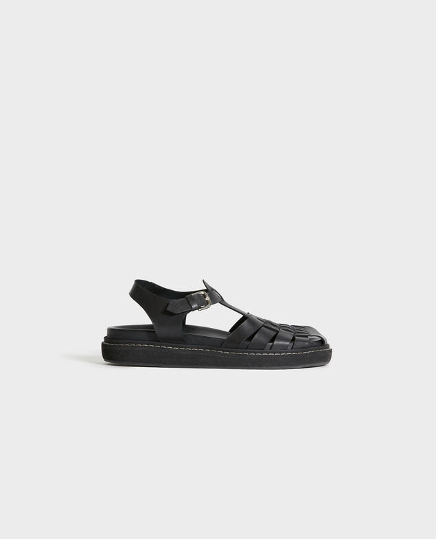 Sandalias de piel 09 black