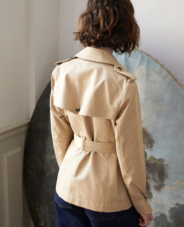 Trench corto Beige