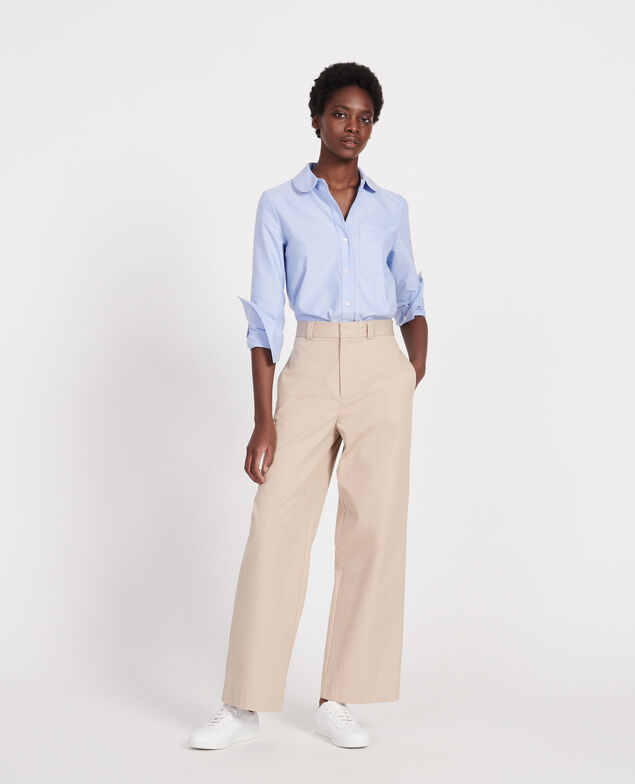Pantalón masculino de algodón Oxford tan