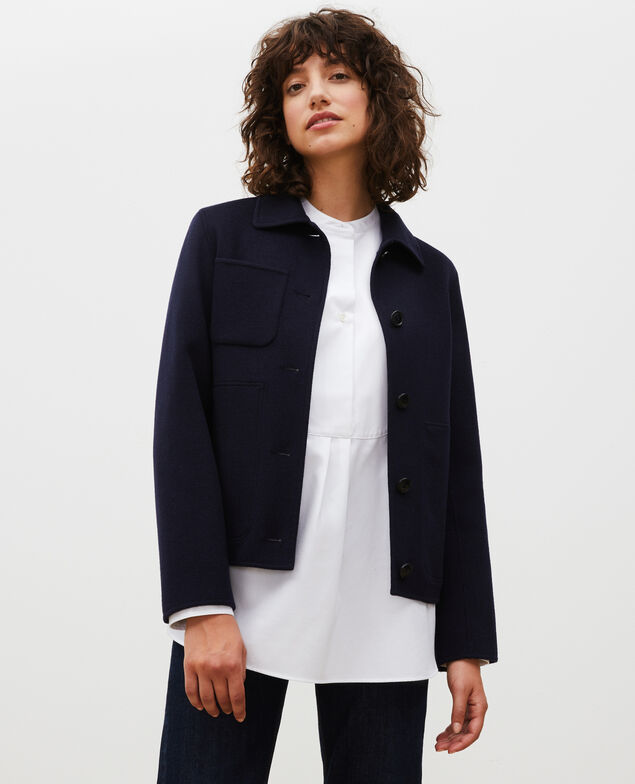  Chaqueta de lana con doble cara Night sky