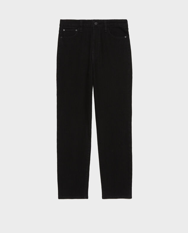 SLIM HIGH RISE - Jeans cropped 5 bolsillos Noir denim