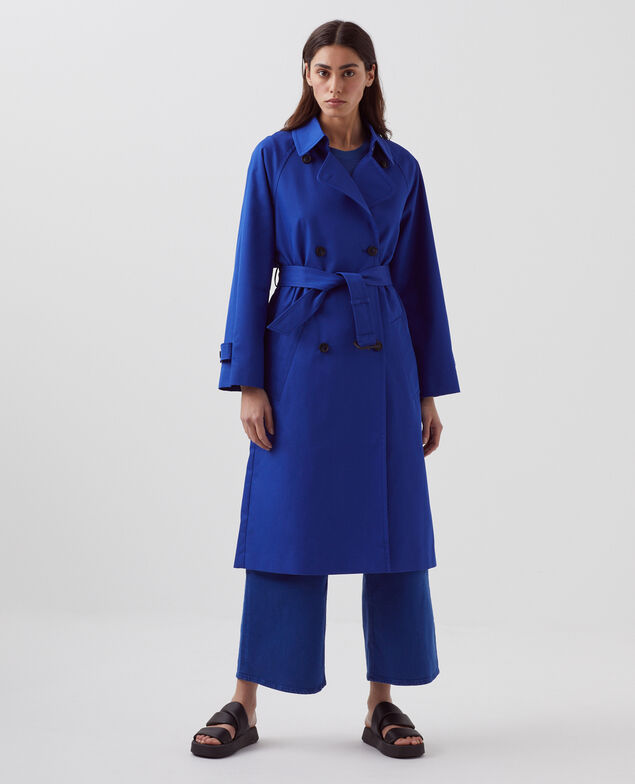 CATHERINE - Trench amplio H660 sodalite blue