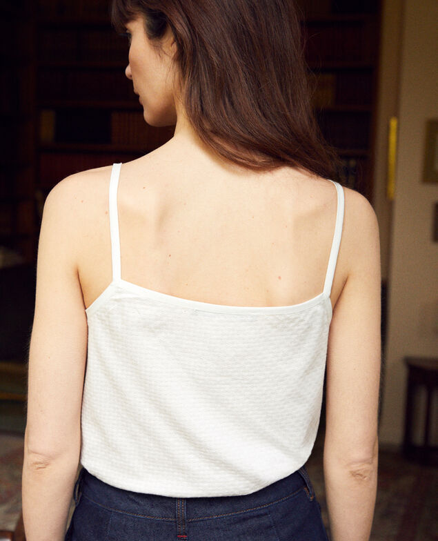 Camiseta con tirantes finos Blanco