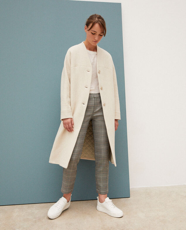Abrigo amplio Off white