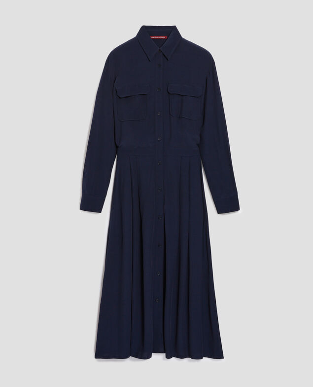 Vestido camisero fluido H694 baritone blue