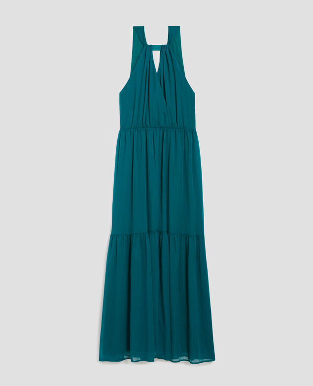 Vestido largo fluido H644 spruced-up blue
