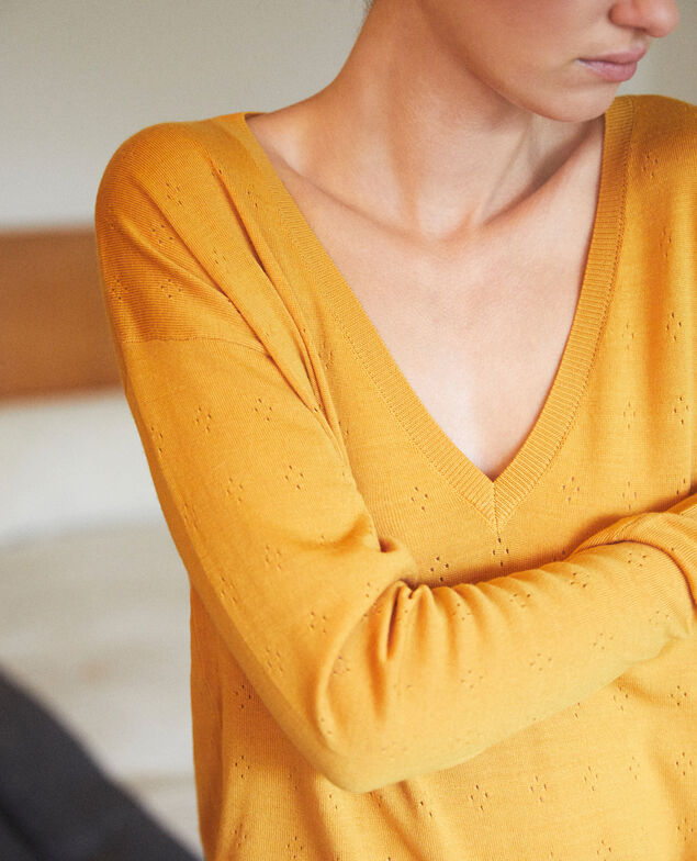 Jersey de lana merino Golden spice