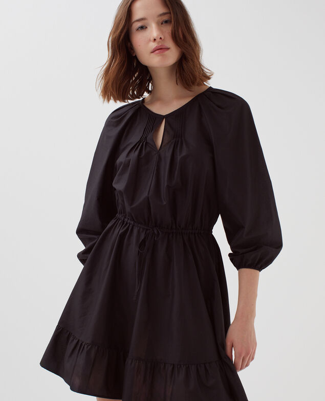 Vestido corto con mangas 3/4 H091 black beauty