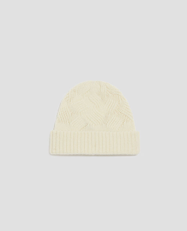 Gorro de lana I010 glass green beige