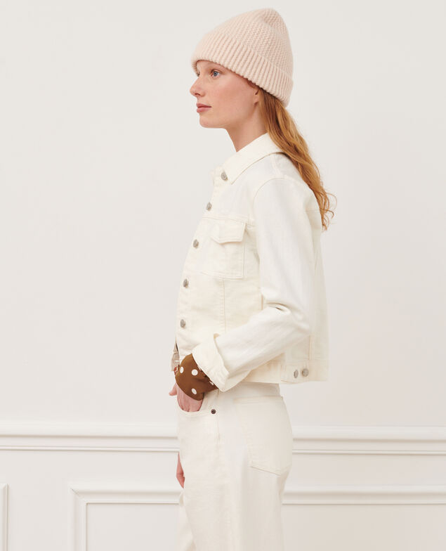 Chaqueta vaquera corta 7209c 108 denim white
