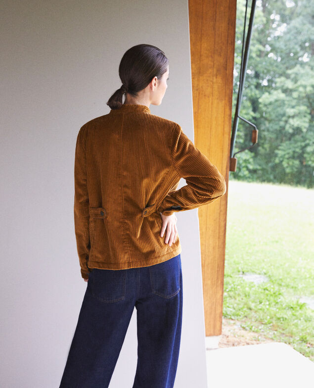 Chaqueta de pana gruesa Golden brown