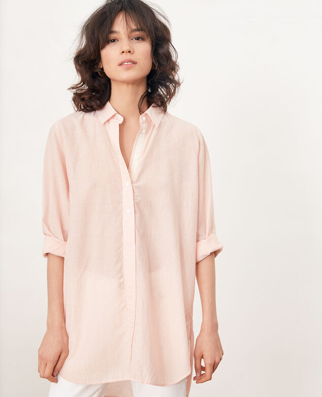 Camisa oversize rayada Tangerine stripes