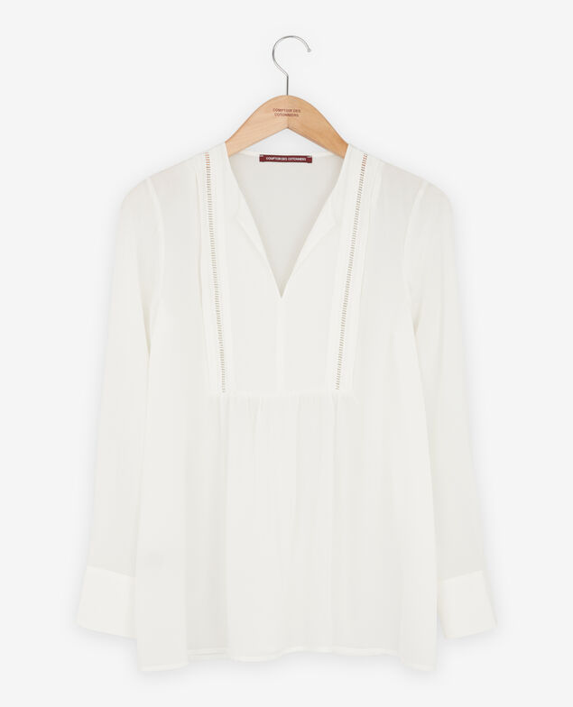 Blusa de seda Off white