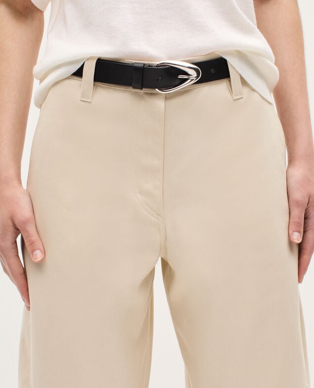 Pantalón barrel H013 gardenia