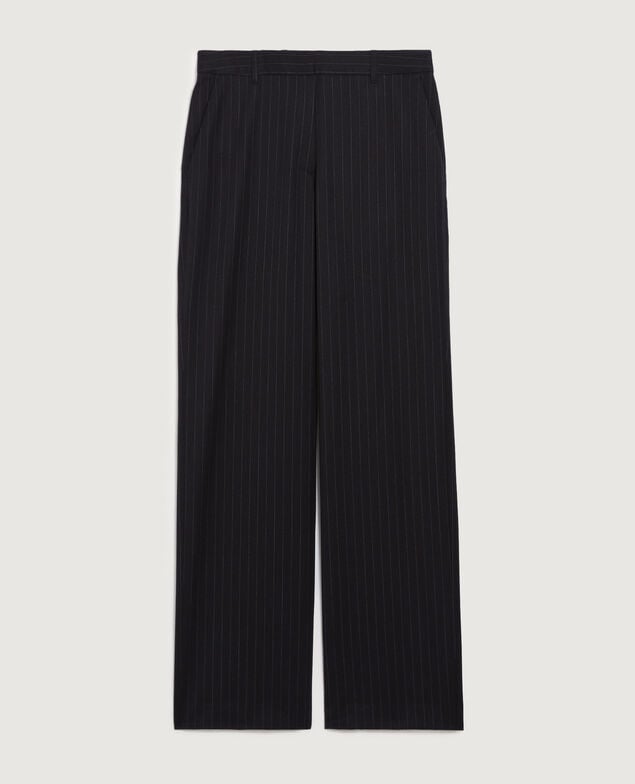Pantalón recto de lana K690 st navy