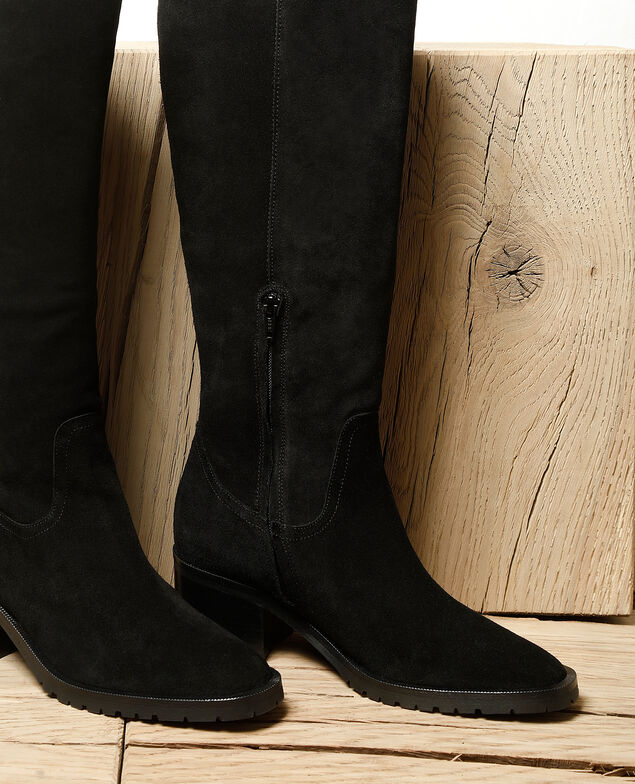 Botas de ante Negro