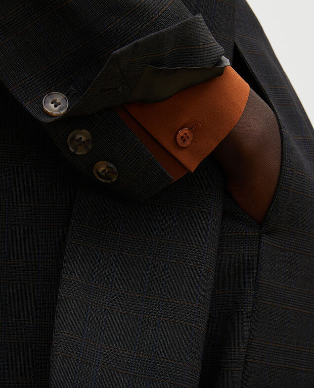 Blazer masculino de lana príncipe de Gales Check-wool-pattern-tailoring