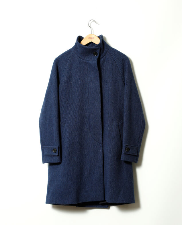 Abrigo con cuello subido Peacoat