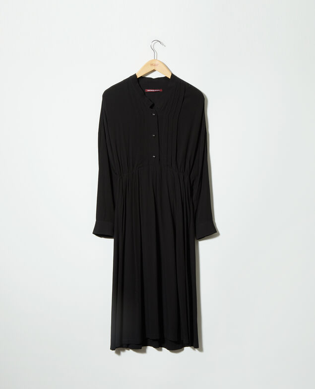 Vestido midi Negro