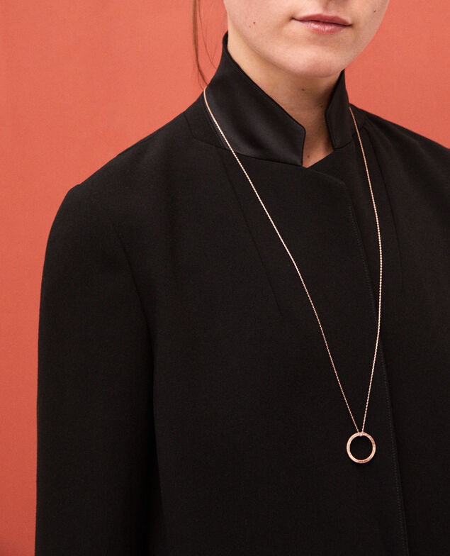 Collar largo con colgante redondo Cooper