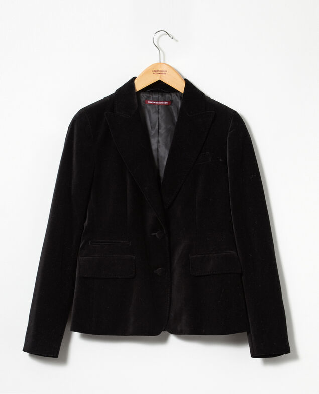 Chaqueta sastre de terciopelo  Negro