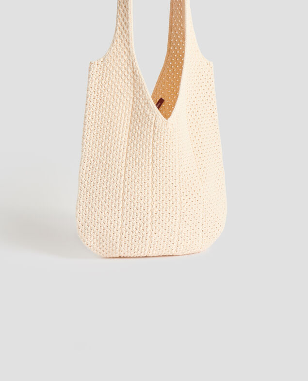 Bolso en crochet de algodón J300 natural