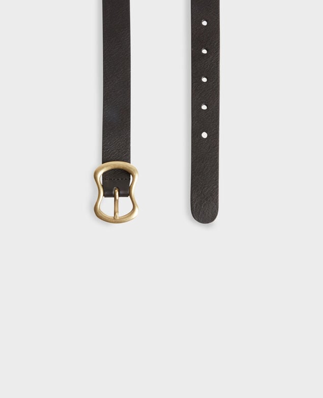 Cinturón fino de cuero 8853 09 black