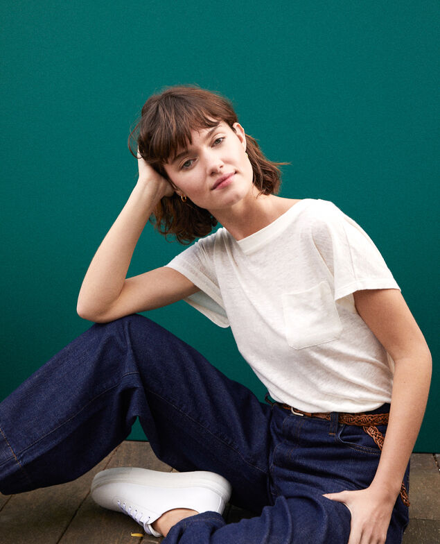 Camiseta con bolsillo Blanco