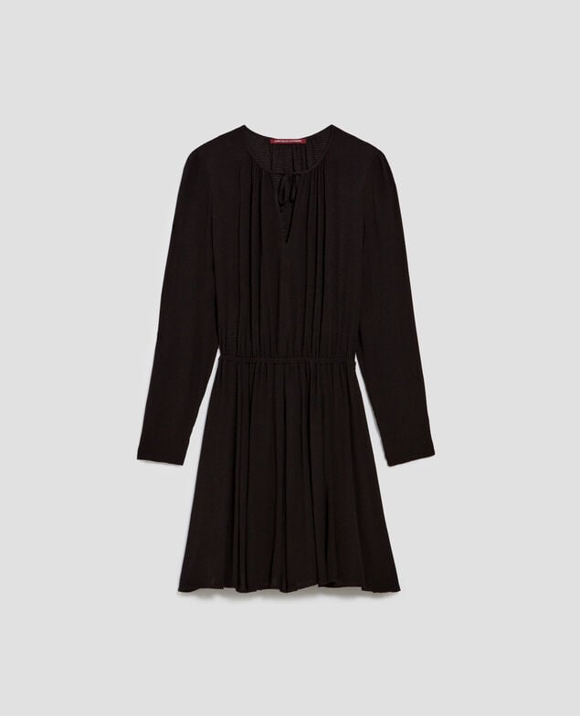 Vestido corto fluido H091 black beauty