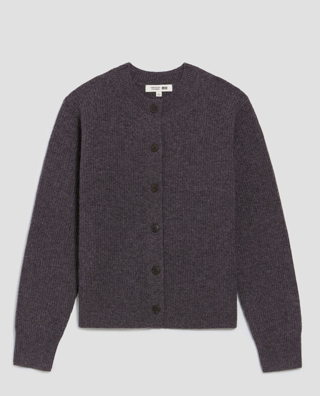 Cárdigan de lana U081 dark grey