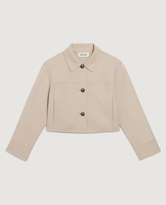 Chaqueta corta de doble cara K301 light beige