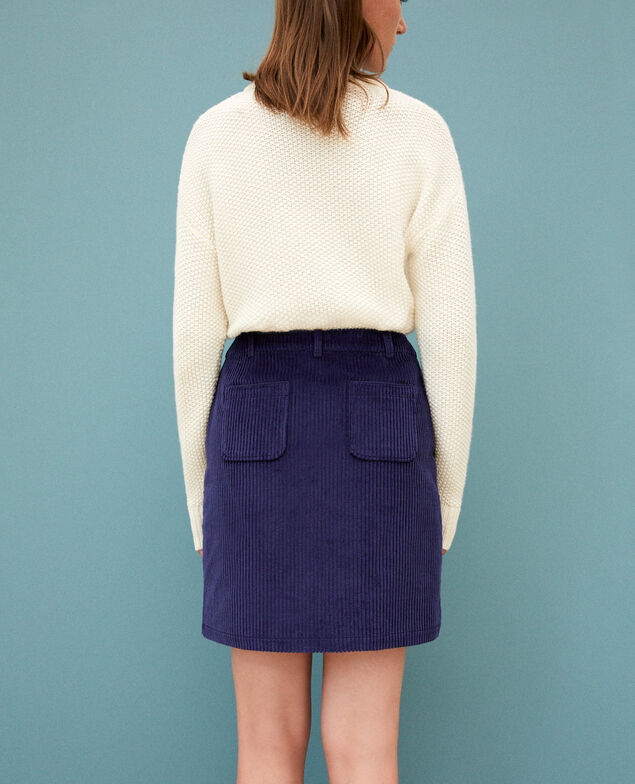 Falda de pana gruesa Medieval blue