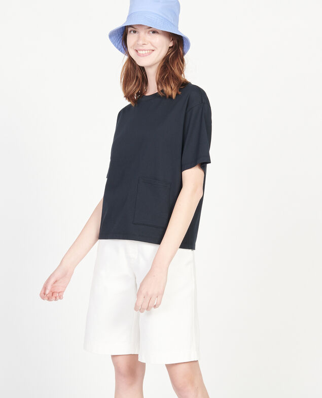 Camiseta oversize de algodón mercerizado Black beauty