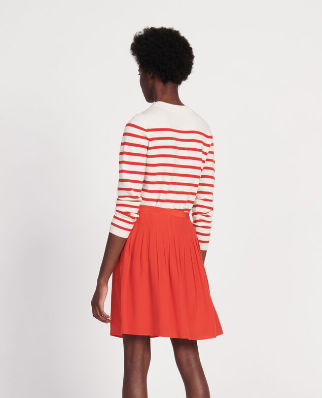 Falda fluida Fiery red
