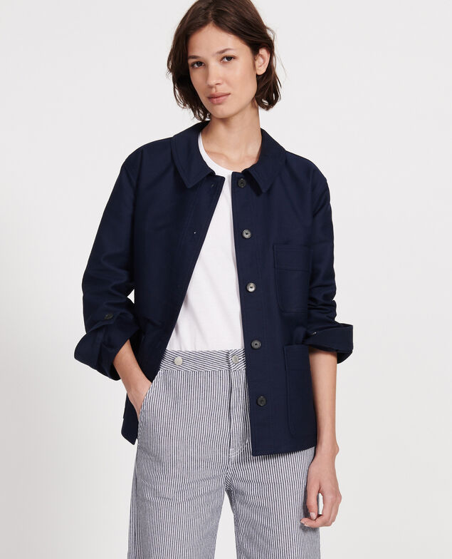 Chaqueta de algodón Maritime blue