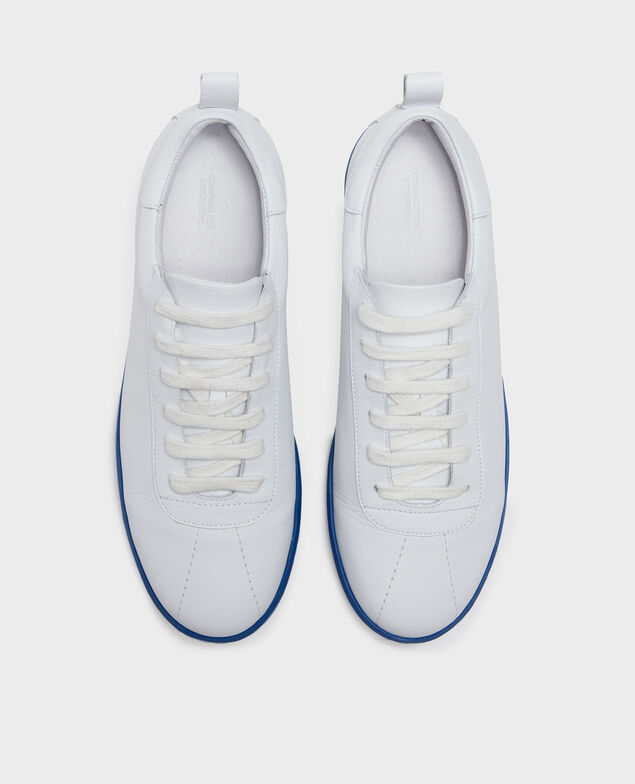 Sneakers de cuero con cordones White princess blue