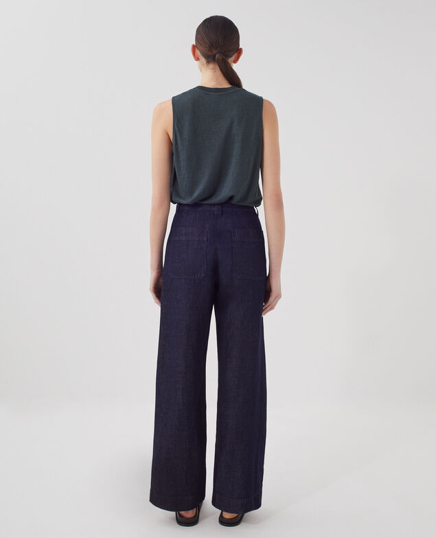 BLANDINE - Pantalón recto H680 rinse