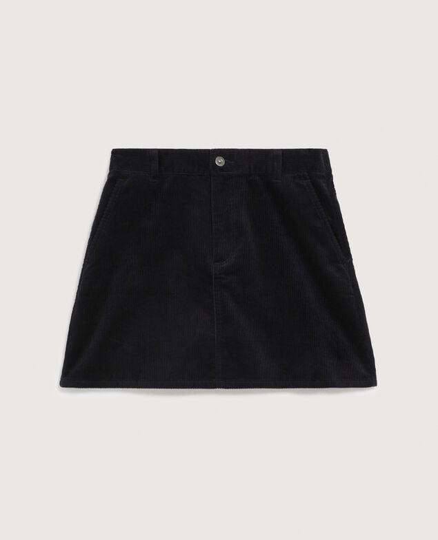 Falda corta de pana U690 navy