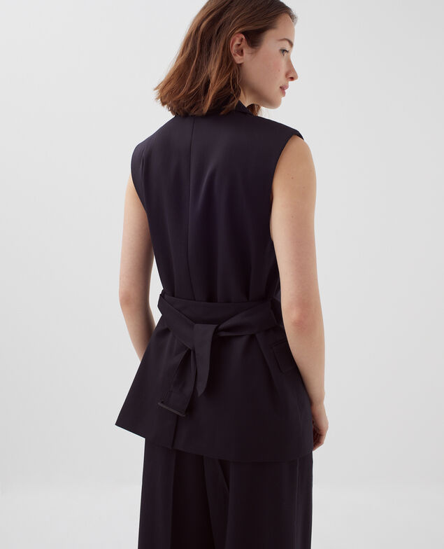 Chaqueta sastre de lana H091 black beauty