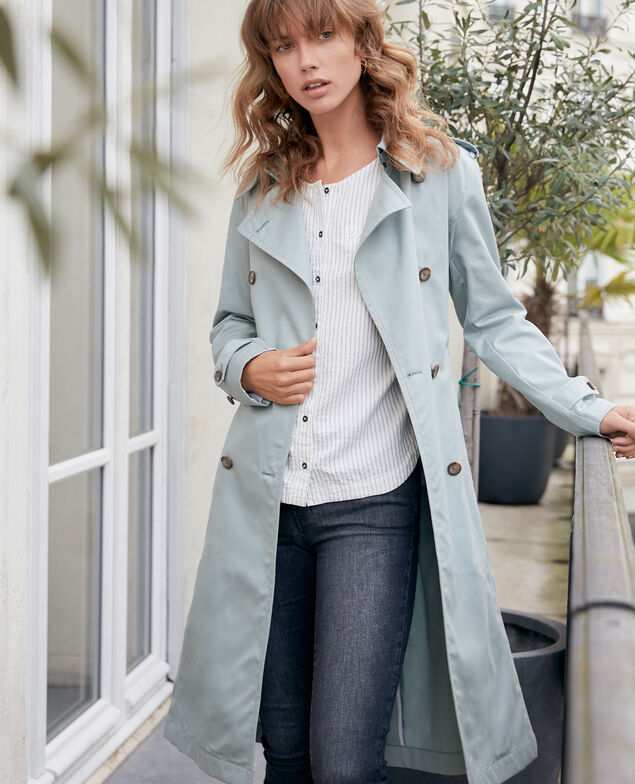 Trench corte icónico Silvergreen