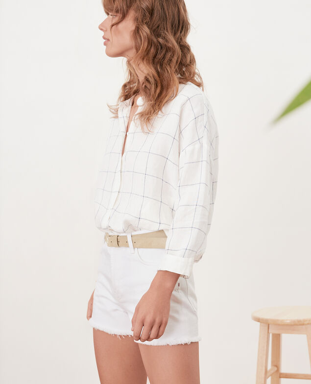Short desflecado Blanc