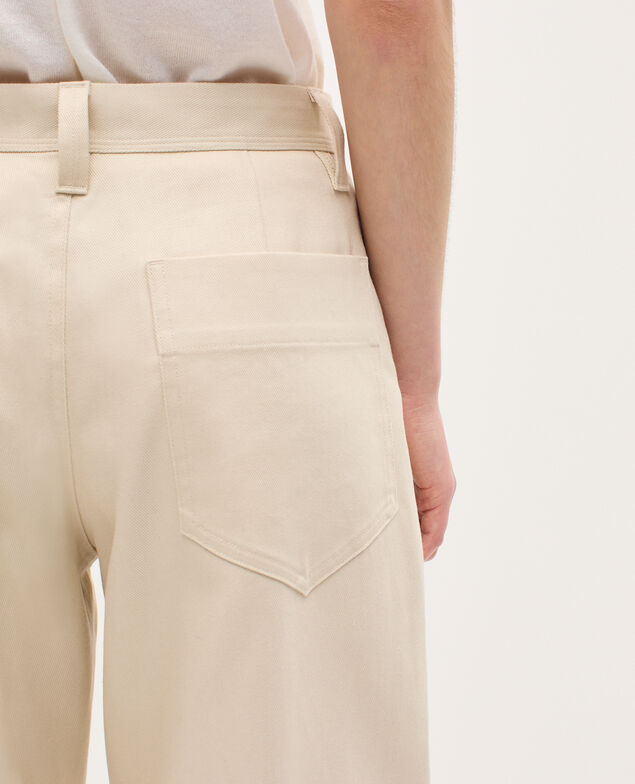 Pantalón barrel H013 gardenia