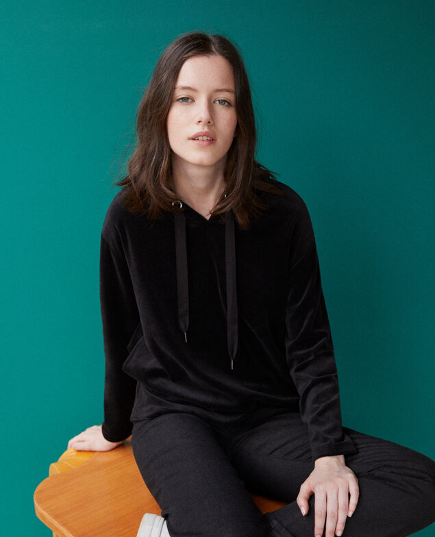 Sudadera con capucha Negro