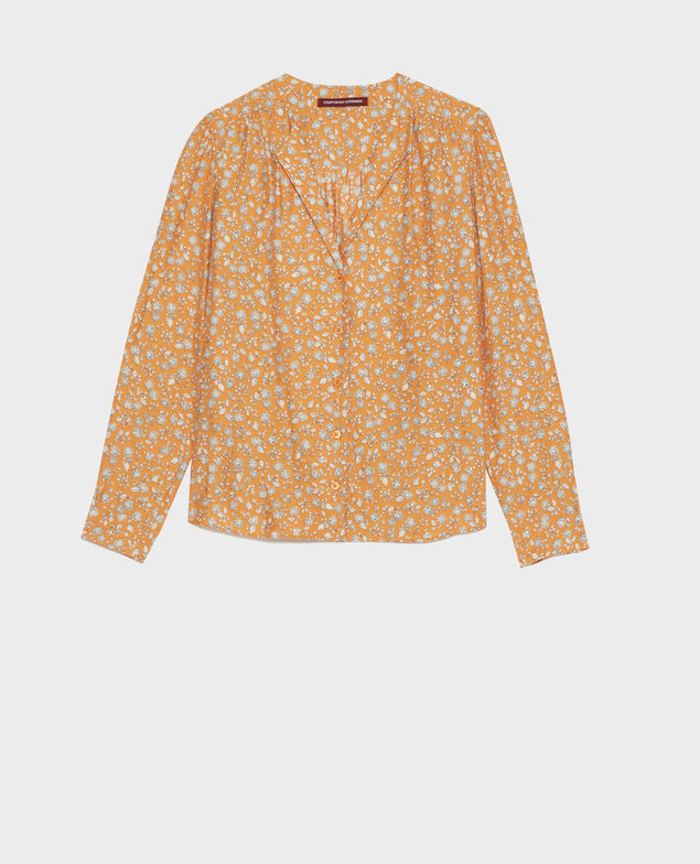 Camisa fluida 96 print orange