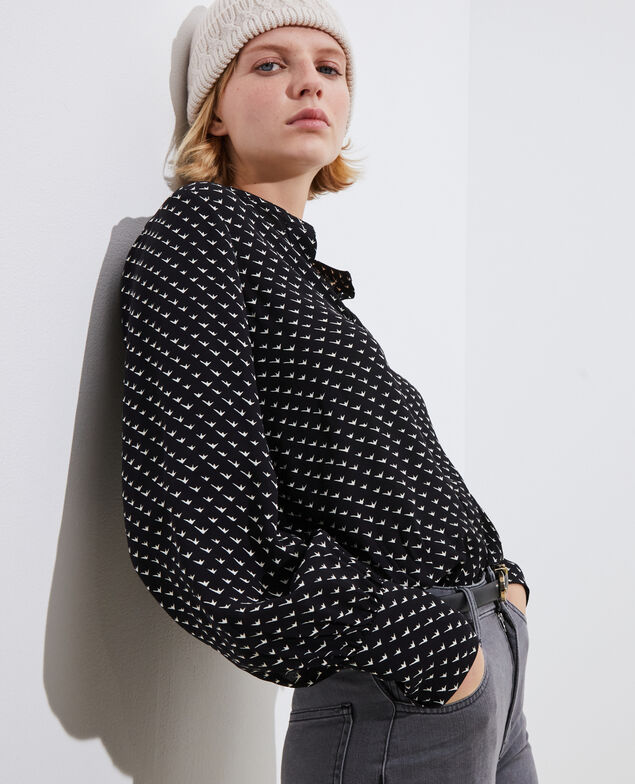 Blusa estampada Birdy black