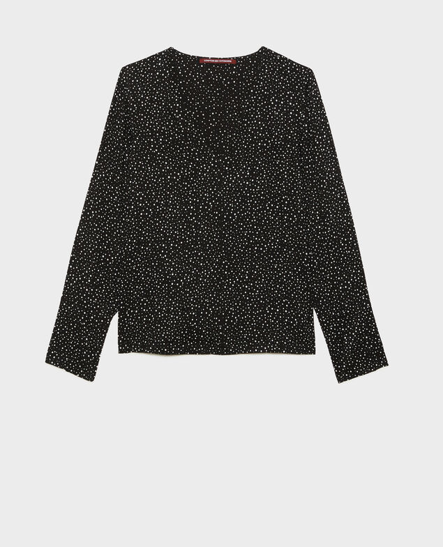 Top estampado de manga larga Print constellation black